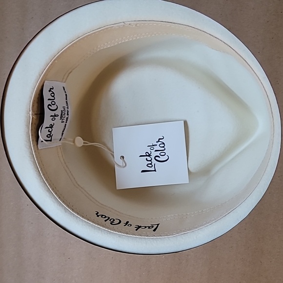 LACK OF COLOR IVY BEVERLY FEDORA HAT WHITE SIZE 57CM(M) main image 14